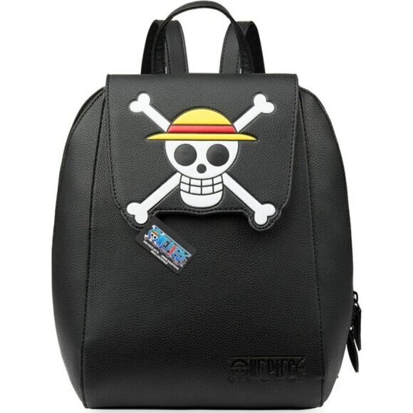 ?Women Teens Black One Piece Mini PU Leather Adjustable Strap Kawaii Travel Bag main image 6